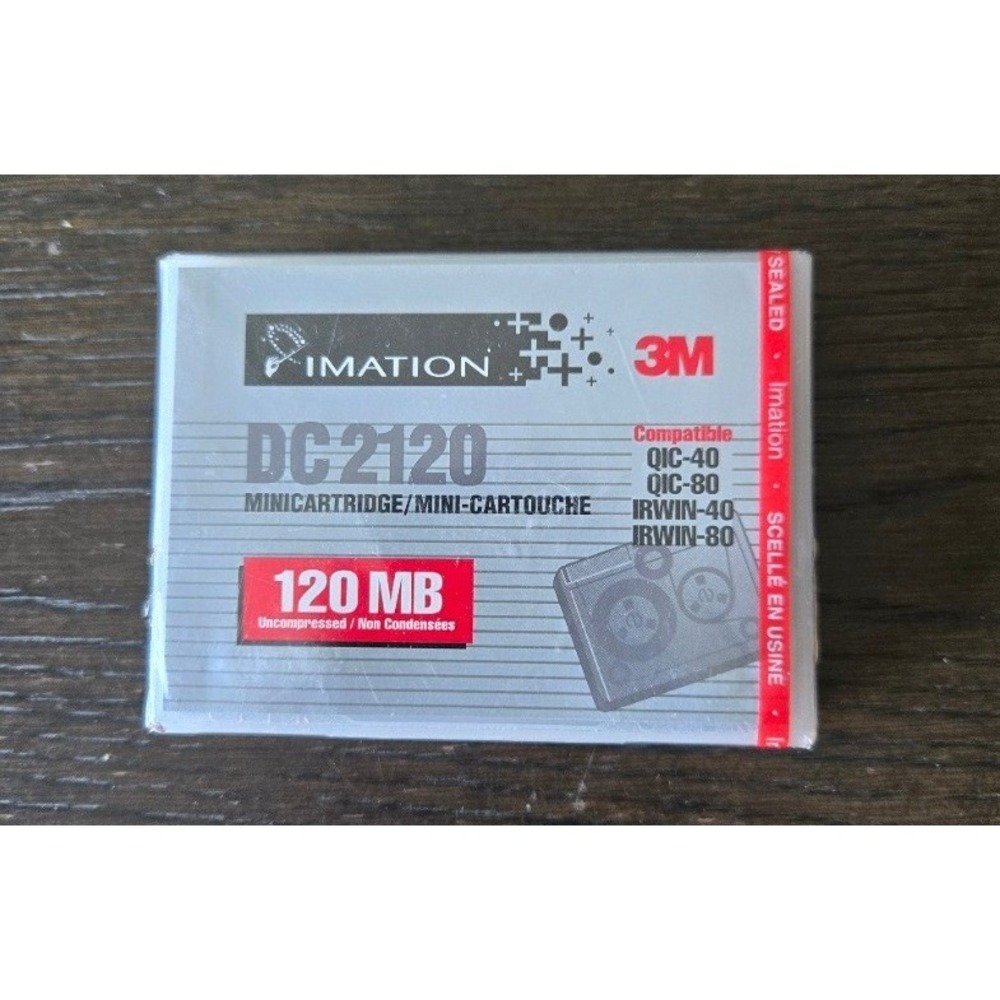 New Imation 3M DC 2120 Mini Data Cartridge‎ 120MB QIC-80 Sealed Tape Backup